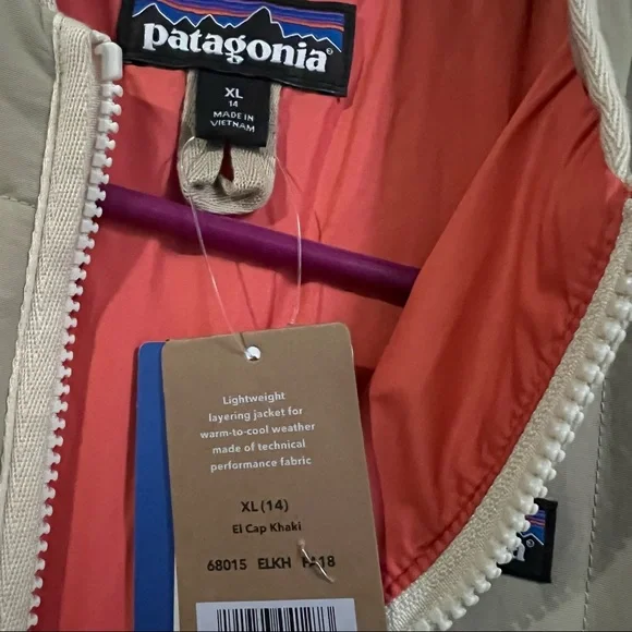 PatagoniaGirls' Quilted Bomber Shacket size X-Large